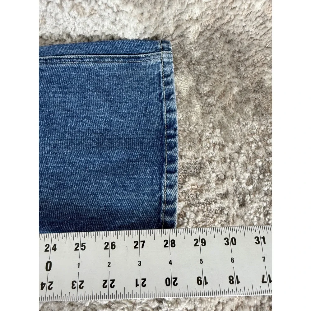 Limited Too Size 14 High Rise Sailor Button Flare Leg Y2K Denim Jeans Blue Women